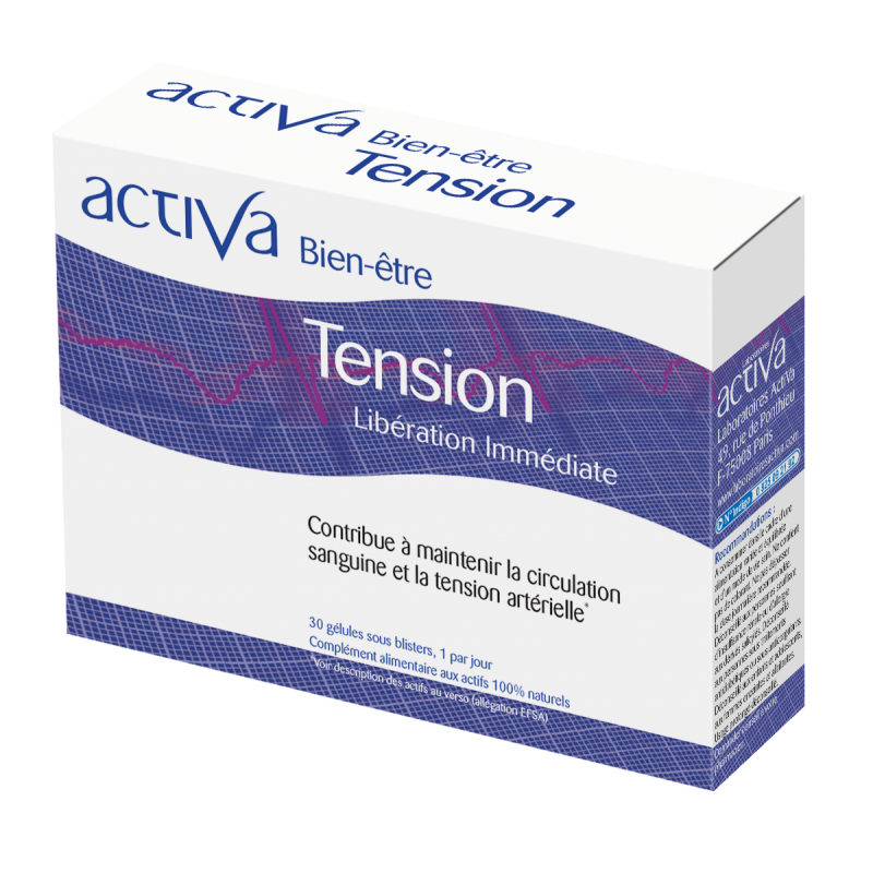 ACTIVA Bien-Être Tension complément tension artérielle ail olivier aubépine magnésium - novaparapharmacie