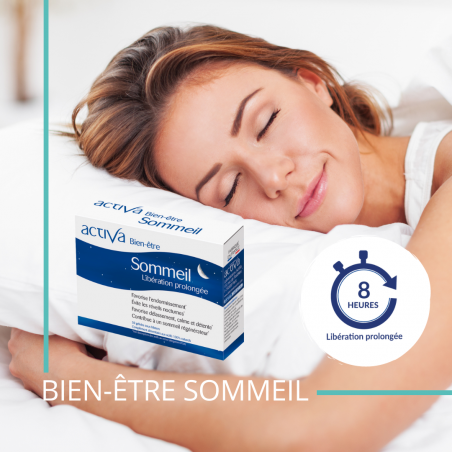 ACTIVA Bien-Être Sommeil formule mélatonine valériane passiflore mélisse magnésium - novaparapharmacie
