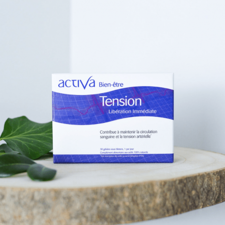ACTIVA Bien-Être Tension formule ail olivier aubépine magnésium potassium - novaparapharmacie