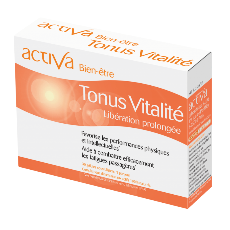 ACTIVA Bien-Être Tonus Vitalité complément énergie vitalité ginseng guarana gelée royale - novaparapharmacie