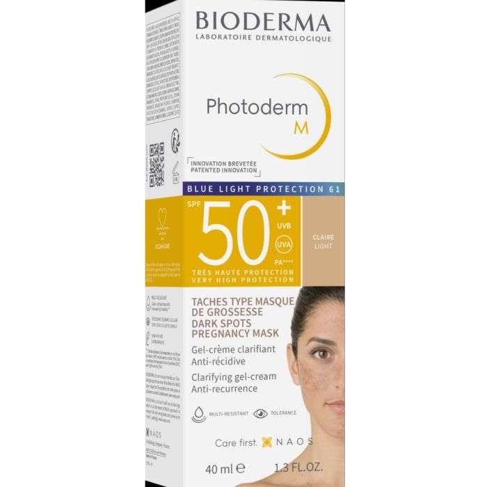 BIODERMA PHOTODERM M CREME TEINTEE PROTECTRICE BLEU LIGHT DOREE SPF50+ 40 ML | Nova Para
