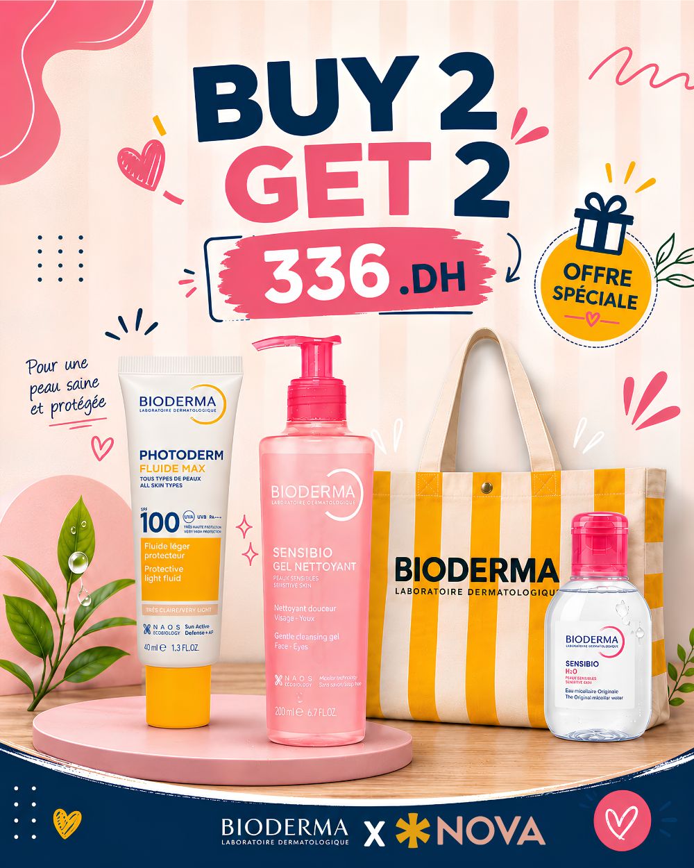 ⭐ BIODERMA Photoderm Fluid MAX SPF100 + Sensibio Pack | Livraison 399 ...