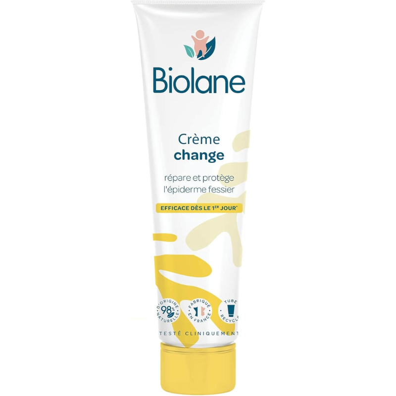 BIOLANE Crème De Change 100ml crème protectrice siège bébé protection intense réparation formule enrichie oxyde zinc format pratique - novaparapharmacie