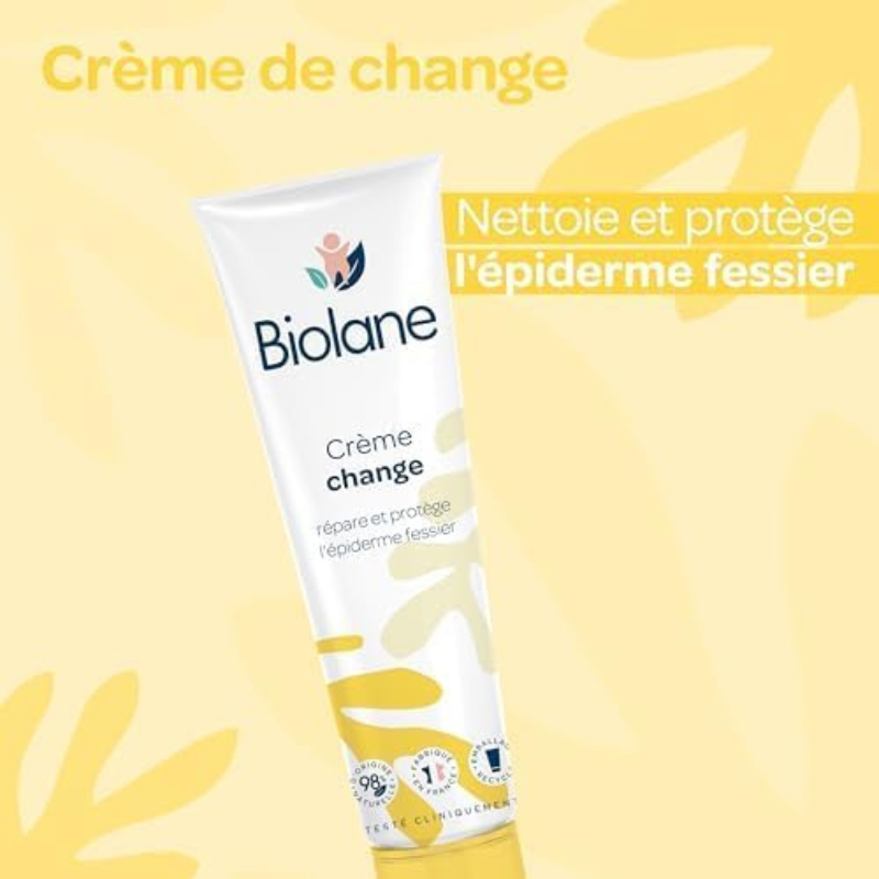 Crème BIOLANE De Change 100ml protectrice siège bébé protection intense réparation formule enrichie oxyde zinc format pratique - novaparapharmacie