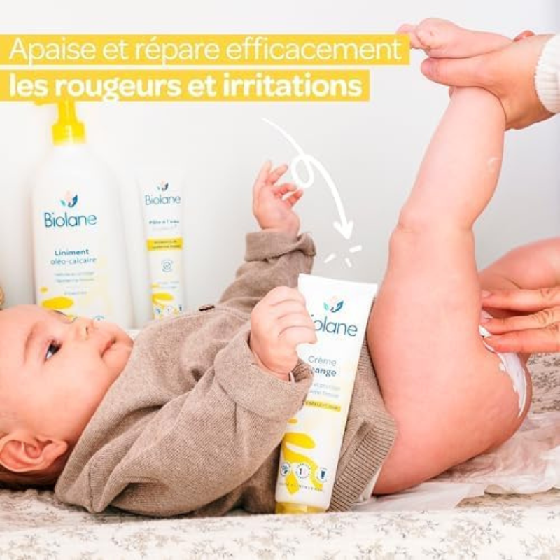 BIOLANE 100ml Crème De Change crème protectrice siège bébé protection intense réparation formule enrichie oxyde zinc - novaparapharmacie