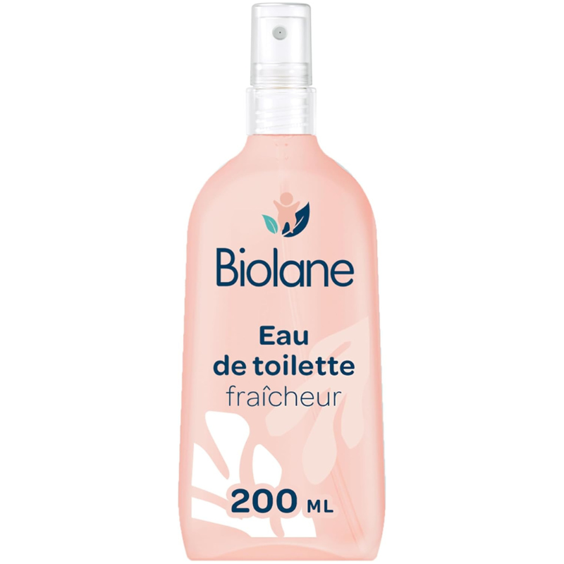 BIOLANE Eau De Toilette Fraîcheur 200ml eau parfumée bébé senteur douce spécial bébé sans alcool format familial vaporisateur - novaparapharmacie
