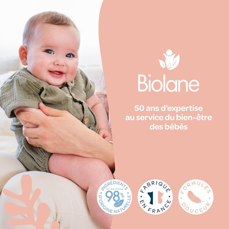 BIOLANE Eau De Toilette Fraîcheur 200ml eau parfumée bébé senteur douce spécial bébé sans alcool notes fraîches - novaparapharmacie