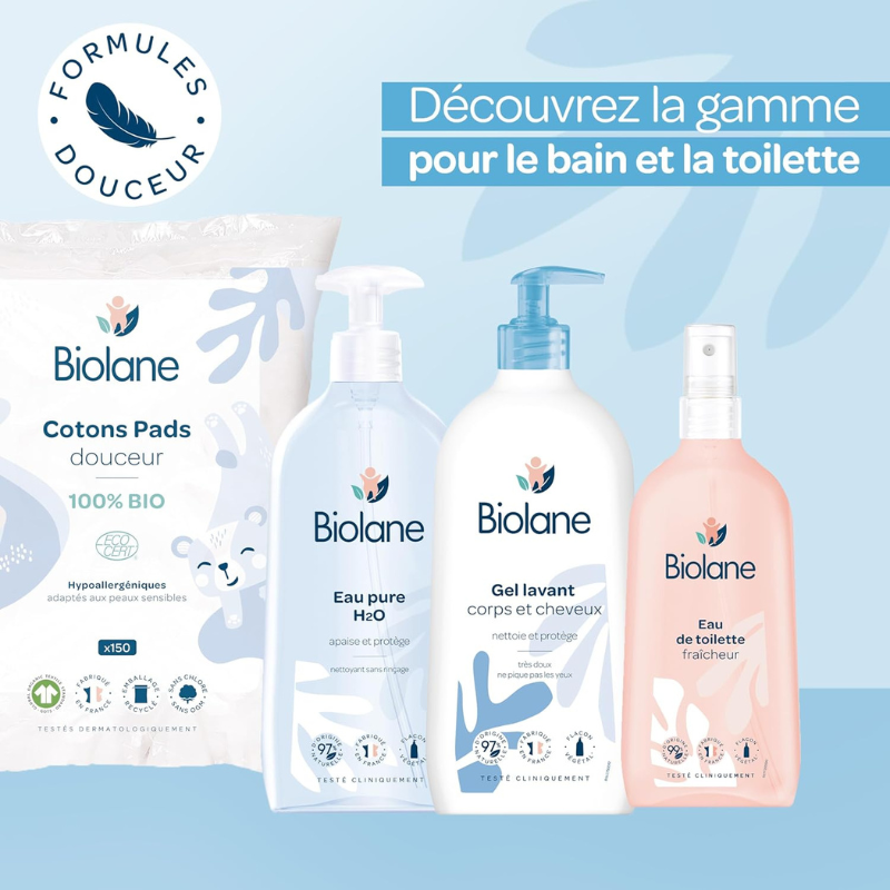 Familial BIOLANE Gel Lavant Corps Et Cheveux 750ml gel nettoyant 2en1 bébé 2en1 pratique nettoyage doux formule douce - novaparapharmacie