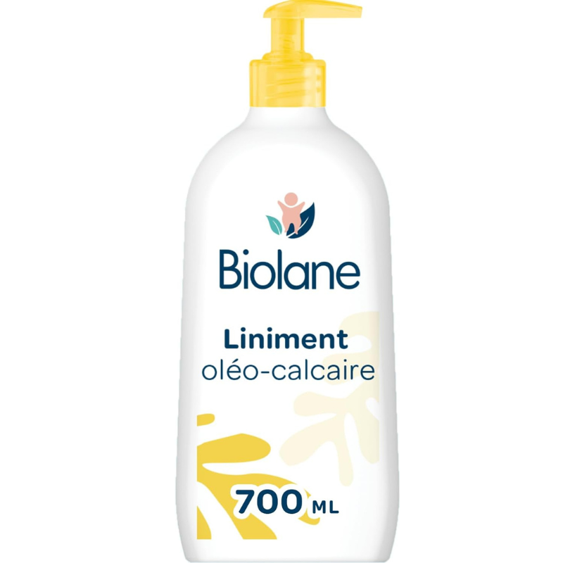 BIOLANE Liniment Oléo-Calcaire 700ml liniment change bébé huile olive eau chaux film protecteur format familial sans rinçage - novaparapharmacie