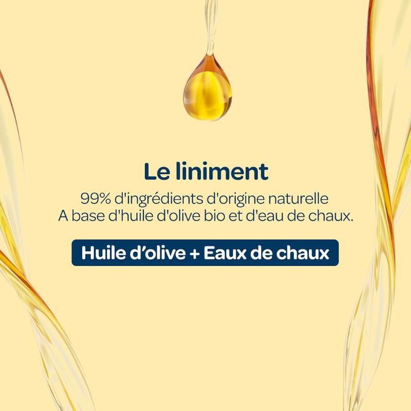 Oléo-Calcaire BIOLANE Liniment 700ml liniment change bébé huile olive eau chaux film protecteur format familial sans rinçage - novaparapharmacie