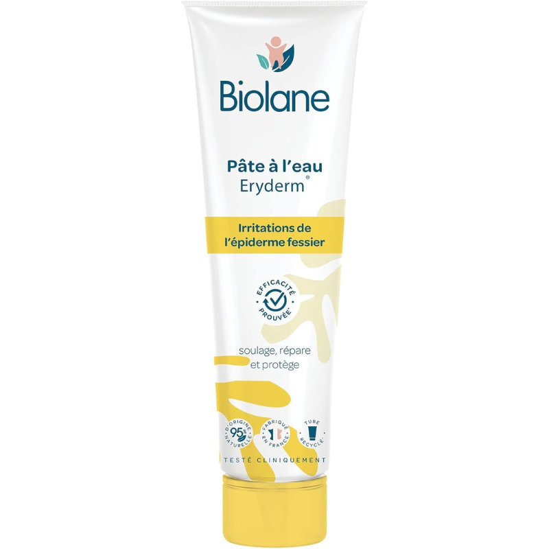 BIOLANE Pâte à l'Eau Eryderm 75ml pâte protectrice siège bébé protection intense réparation pâte à l'eau oxyde zinc formule enrichie - novaparapharmacie
