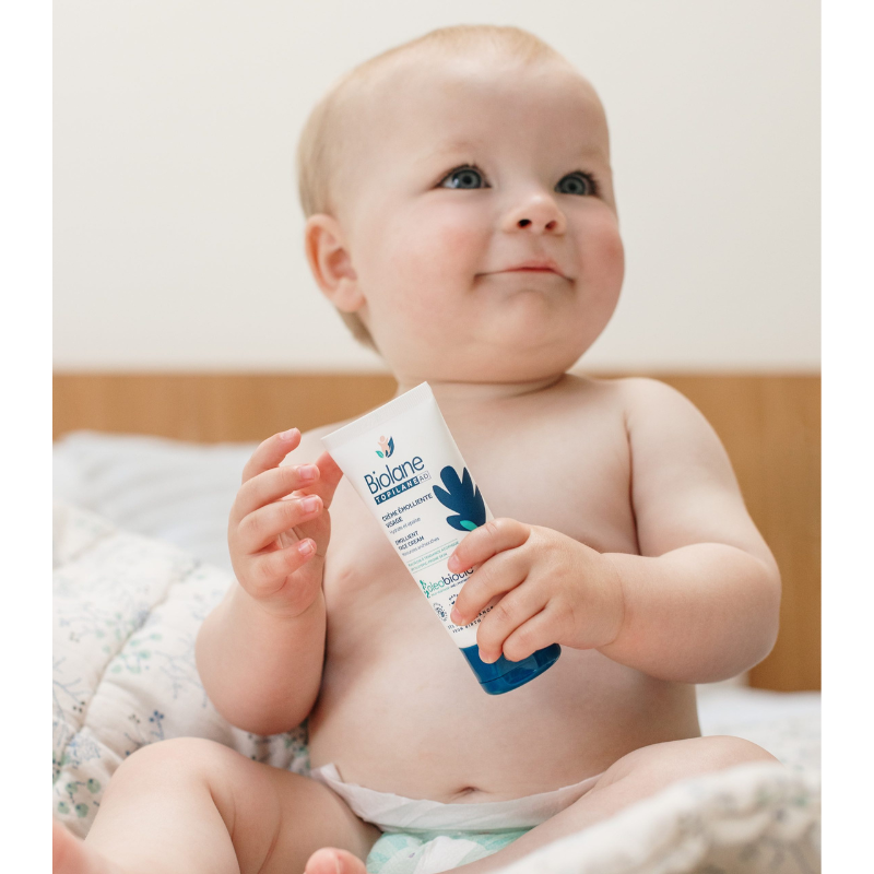 Crème BIOLANE Émolliente Visage 50ml hydratante visage bébé hydratation intense émolliente spécial visage peau sèche nutrition - novaparapharmacie