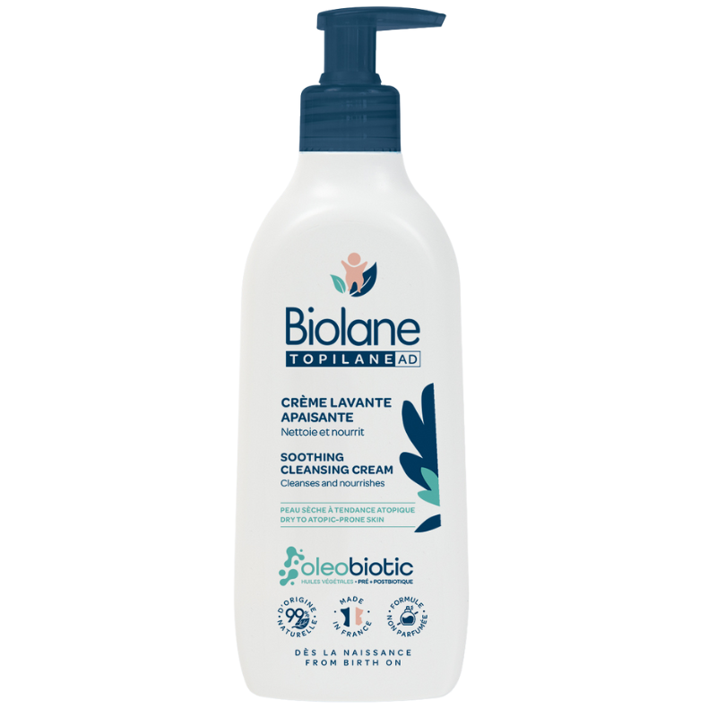 BIOLANE TOPILANE AD Crème Lavante Apaisante 350ml nettoyant apaisant peau atopique apaisement intense nettoyage doux protection - novaparapharmacie