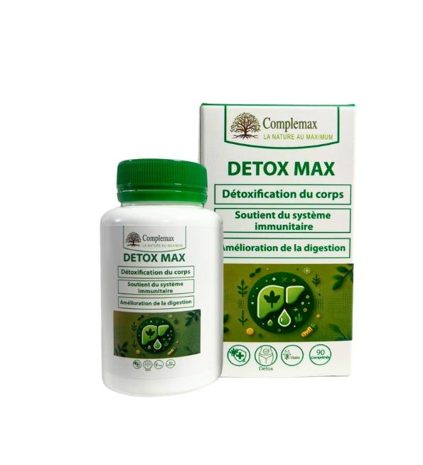 Boîte gélules Complemax Detox Max cure détoxifiante naturelle 90 gélules