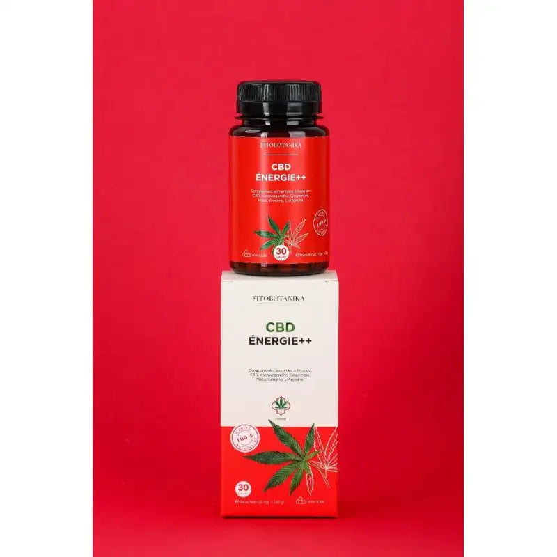 CANNAFLEX CBD Energie++ 30 Gélules complément alimentaire énergie vitalité boost énergie CBD anti-fatigue vitamines B guarana ginseng - novaparapharmacie