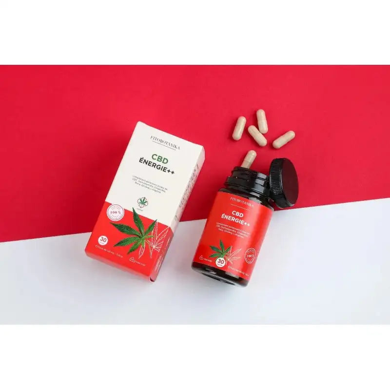 Complément CANNAFLEX CBD Energie++ 30 Gélules alimentaire énergie vitalité boost énergie CBD anti-fatigue vitamines B guarana ginseng magnésium - novaparapharmacie