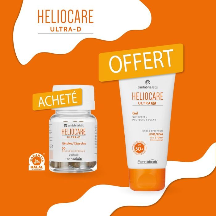  HELIOCARE PACK ULTRA D 30 CAPSULES + HELIOCARE GEL ULTRA 90 50ML OFFERT | Nova Para