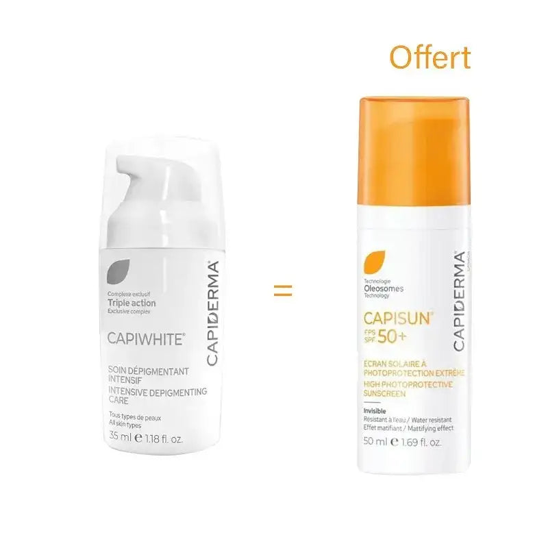 CAPIDERMA Capiwhite HQ Soin Dépigmentant 30ml écran teinté offert anti-taches réduit taches pigmentaires teint unifié - novaparapharmacie