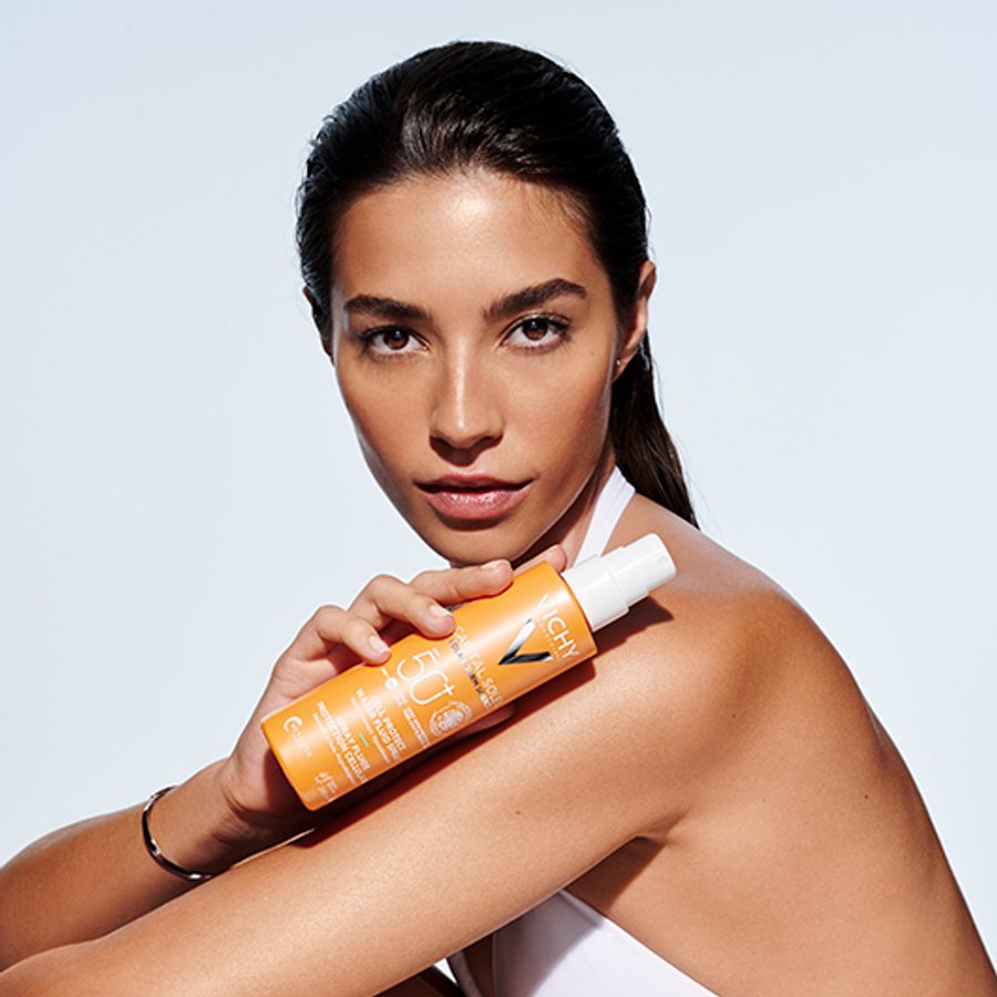 Vichy Capital Soleil Spray SPF50+ 200ml Protection Solaire Résistante Eau Sable Cell Protect - novaparapharmacie