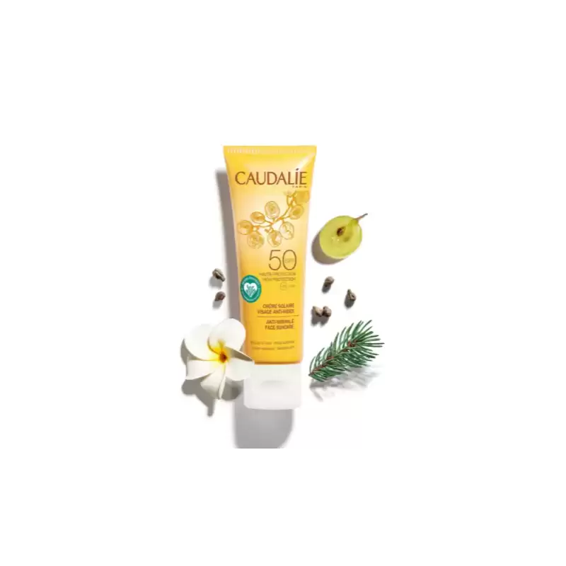 Caudalie Crème Solaire Visage Anti-Rides SPF 50 50ml-novaparapharmacie-maroc