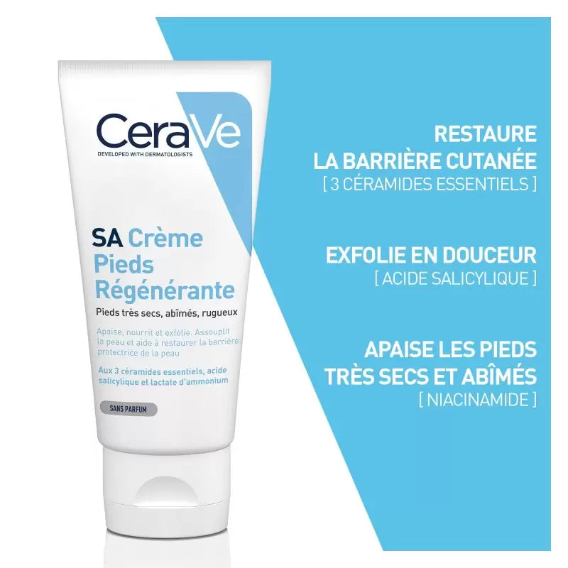 Cerave SA Crème Pieds Régénérante 88ml-novaparapharmacie-maroc