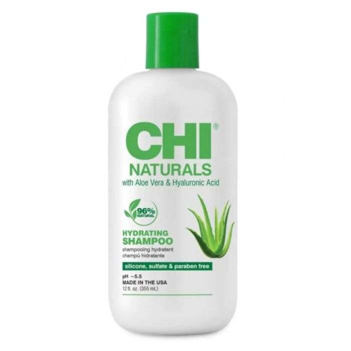 CHI NATURALS ALOE VERA ET HYALURONIQUE ACIDE SHAMPOOING HYDRATANT 355 ML | Nova Para
