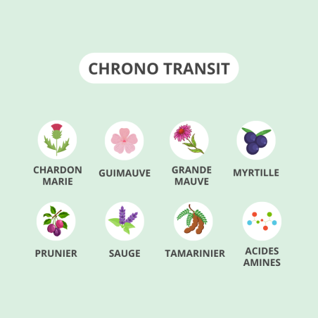 ACTIVA CHRONO Transit 15 Gélules complément alimentaire transit intestinal régule transit anti-constipation fibres végétales psyllium - novaparapharmacie