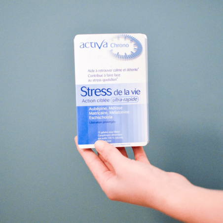 ACTIVA CHRONO Stress 15 Gélules complément alimentaire anti-stress relaxation anti-stress relaxation sommeil formule chrono détente calme - novaparapharmacie