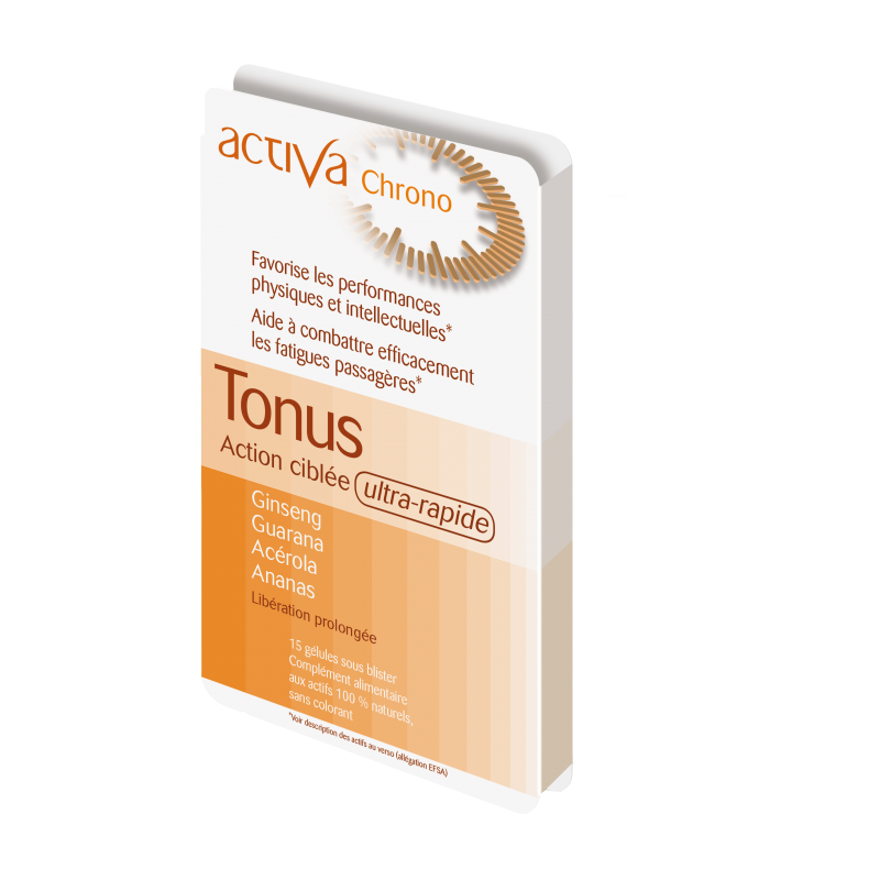 ACTIVA Chrono Tonus 15 Gélules complément alimentaire énergie vitalité anti-fatigue boost performances - novaparapharmacie