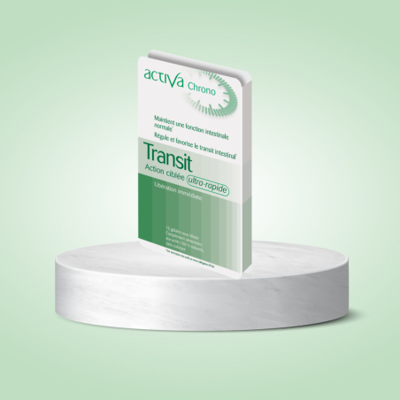 Complément ACTIVA CHRONO Transit 15 Gélules alimentaire transit intestinal régule transit anti-constipation confort digestif formule chrono - novaparapharmacie