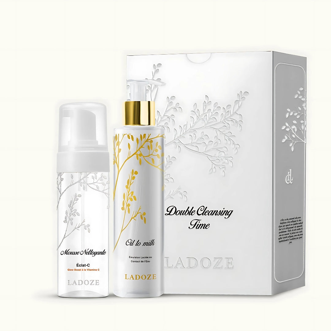 Ladoze Double cleansing time Coffert " oil to milk 200ml+Mousse 150ml" | Nova Para