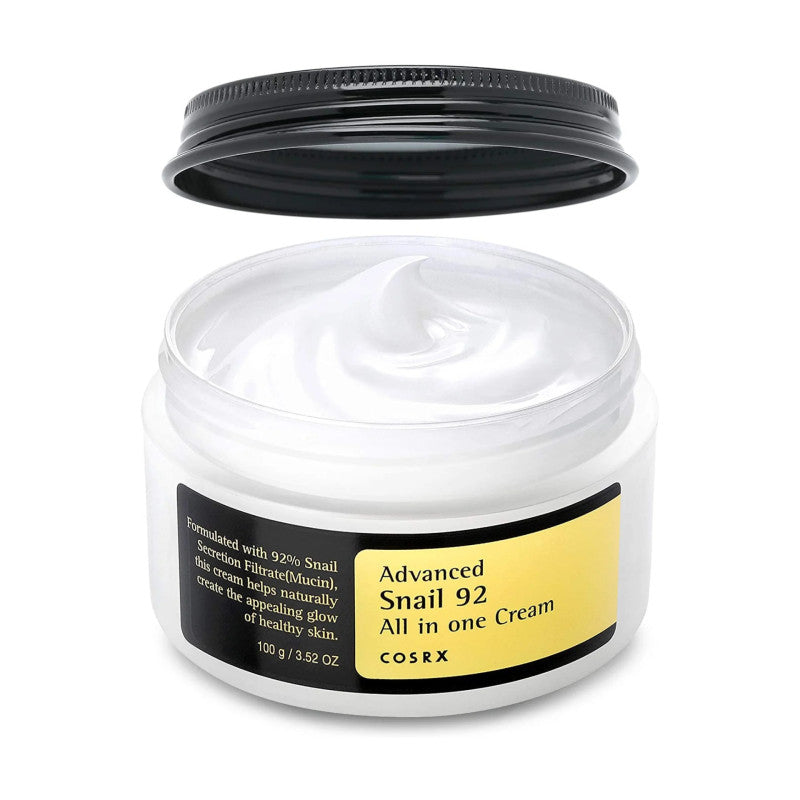 Crème COSRX Advanced Snail 92 All In One 100g texture hydratation réparation anti-âge mucine escargot - novaparapharmacie