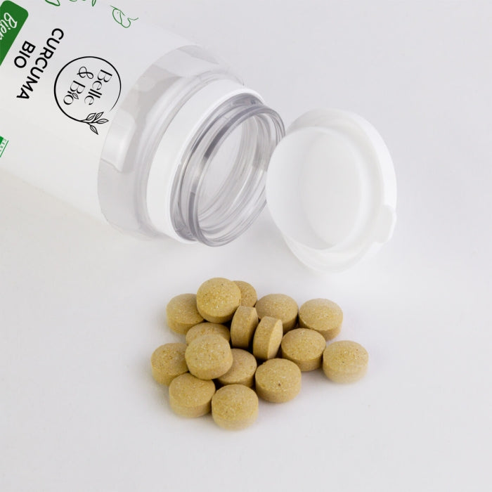 BELLE & BIO Curcuma 120 Gélules Bio composition curcumine agriculture biologique certifié antioxydant - novaparapharmacie
