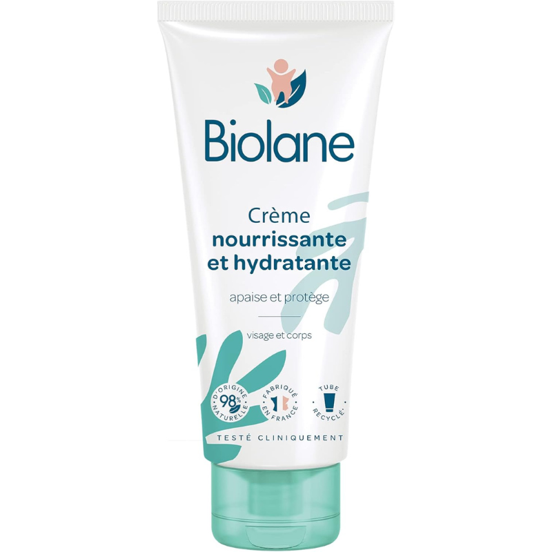BIOLANE Crème Nourrisante et Hydratante 50ml crème visage bébé nutrition intense hydratation spécial visage confort peau douce - novaparapharmacie