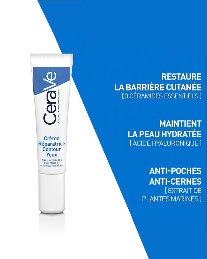CeraVe Crème Réparatrice Contour des Yeux 14ml - Réparation & Anti-Âge Regard