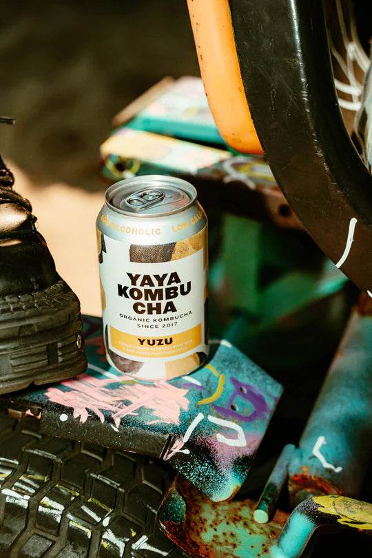 YAYA KOMBUCHA dégustation consommation boisson fermentée probiotiques verre frais cure - novaparapharmacie