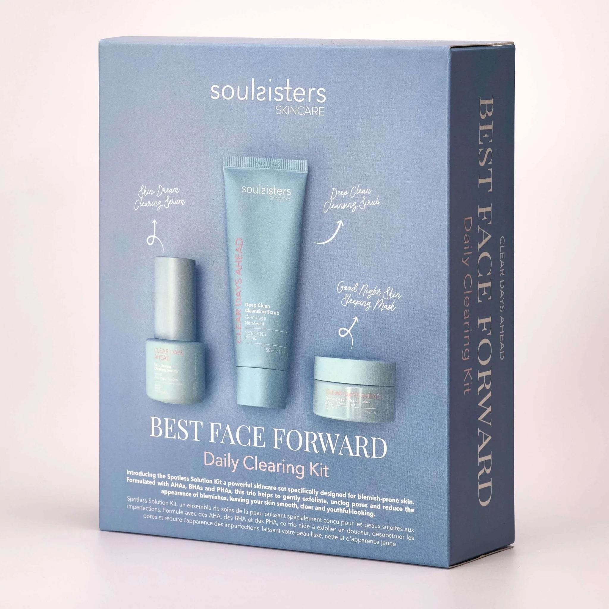 SOUL SISTERS Kit Anti-Imperfection pack routine beauté complète peau acnéique anti-boutons points noirs - novaparapharmacie