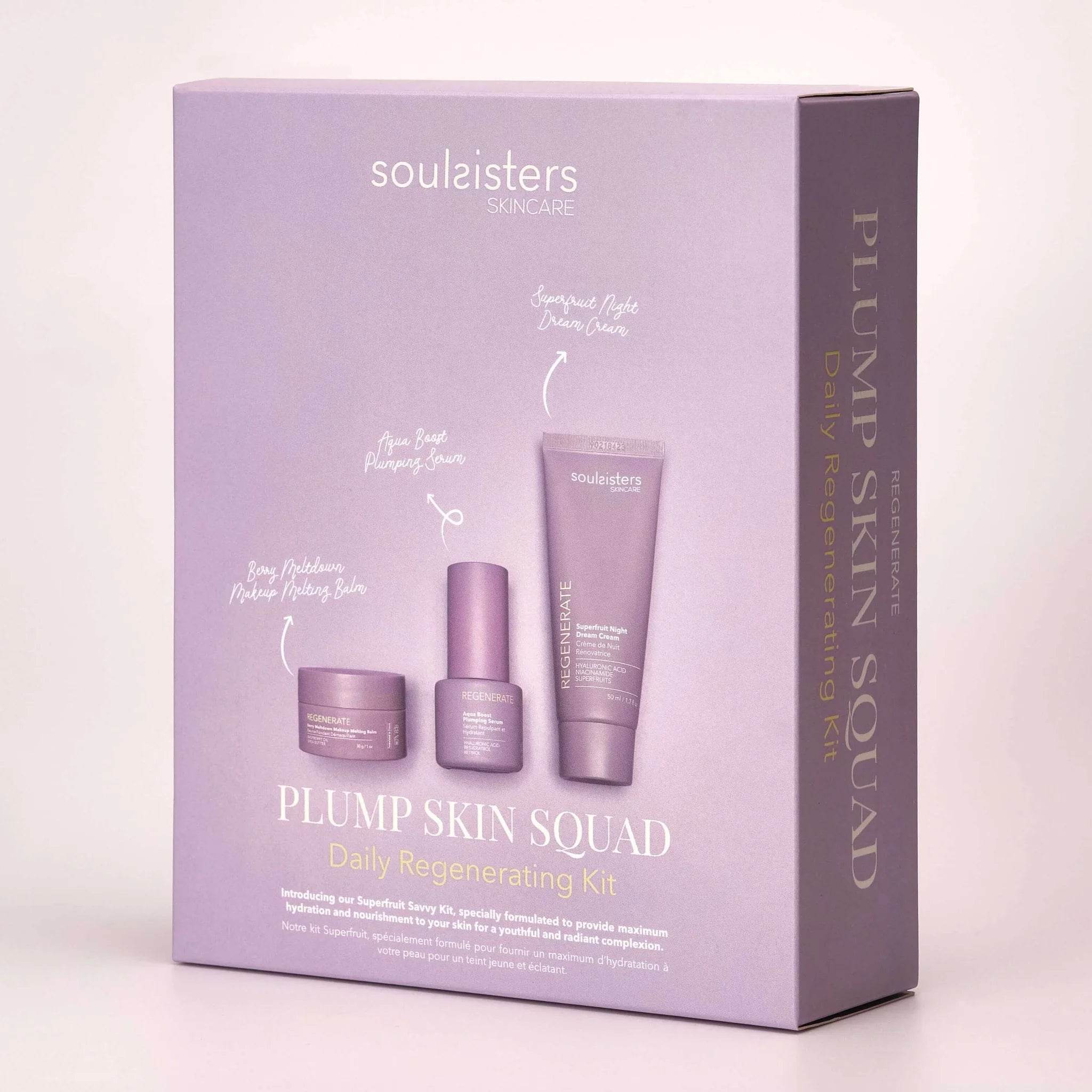 Soul Sisters Kit Hydratation et Rajeunissement coffret soin visage anti-âge complet sérum crème masque routine beauté - novaparapharmacie