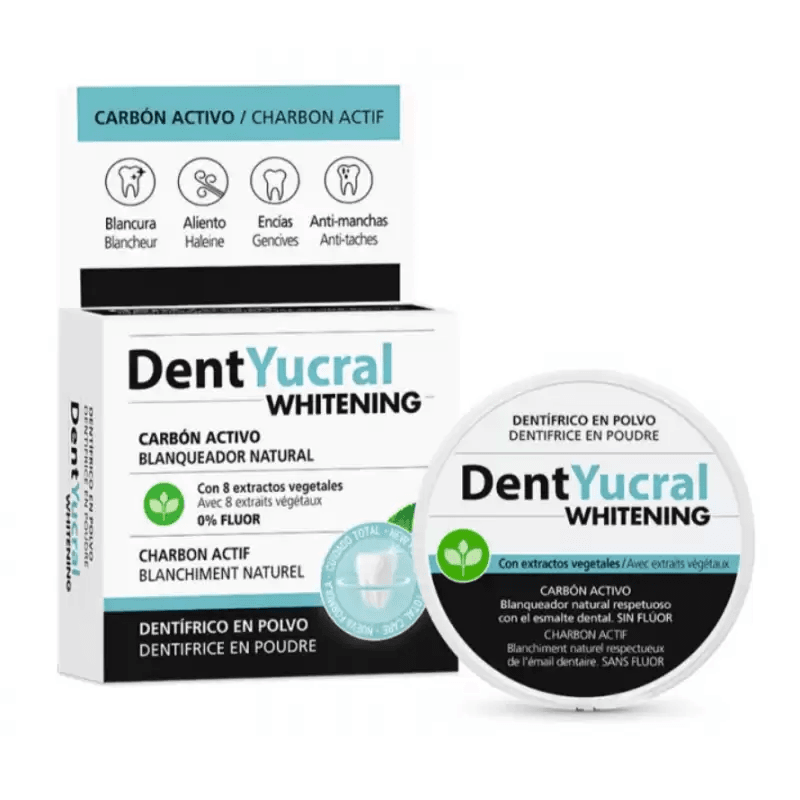 DentYucral Dentifrice Blanchissant Poudre 50g Charbon Végétal Éclat Naturel - Nova Parapharmacie