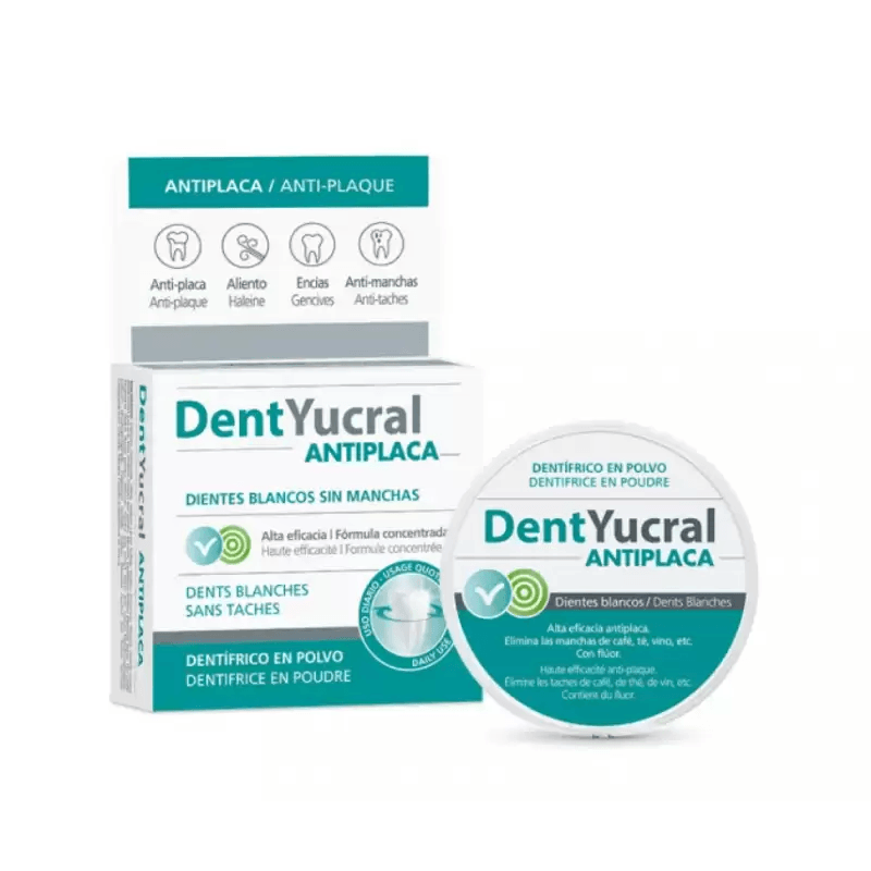 DentYucral Dentifrice Poudre Antiplaque 50g Nettoyage Intensif Plaque Dentaire - Nova Parapharmacie