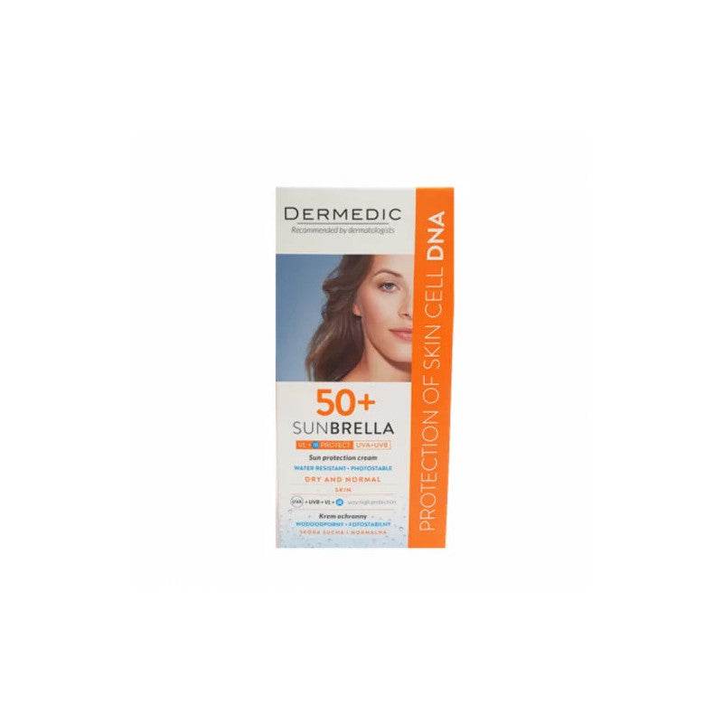 Dermedic Sunbrella Crème Solaire SPF50+ Peaux Sèches et Normales 50ml - Nova Parapharmacie