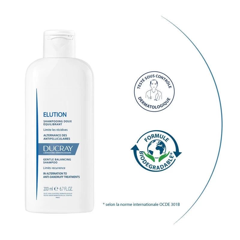 Ducray ELUTION Shampooing Rééquilibrant 200ml