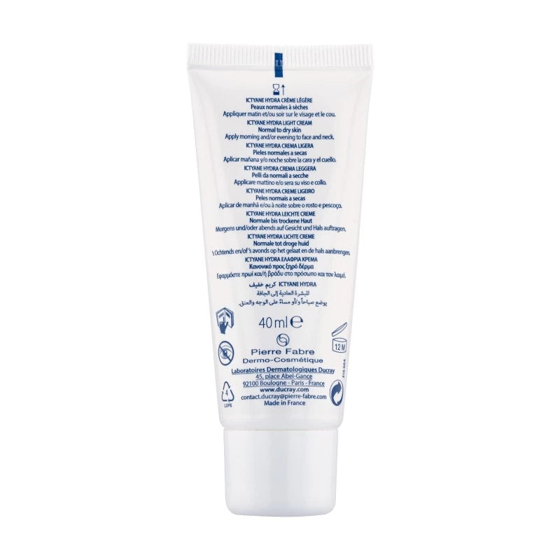 Ducray ICTYANE HYDRA Crème Légère Visage 40ml