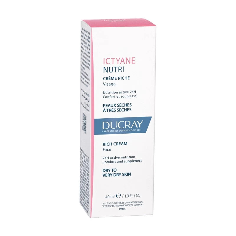 Ducray ICTYANE NUTRI Crème Riche Visage 40ml