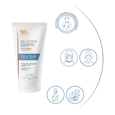 Ducray Crème Melascreen antitaches protectrice SPF50+ 50 ml