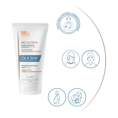 Ducray Fluide Antitaches protecteur SPF50+ MELASCREEN 50 ml