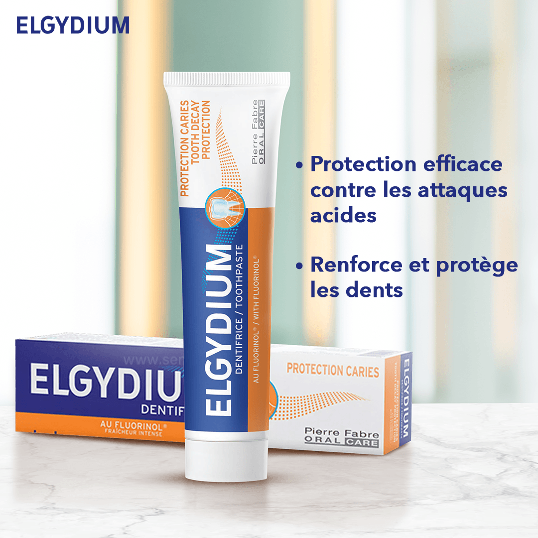 ELGYDIUM Protection Caries Dentifrice Anti-Caries Fluor Actif 75ml - Nova Parapharmacie