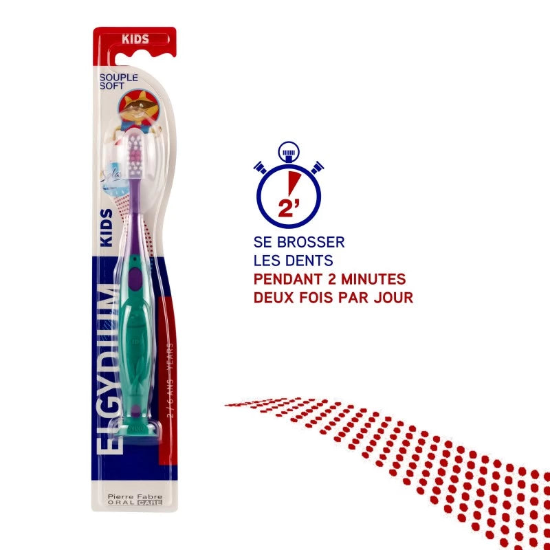 ELGYDIUM Kids 2/6 ans brosse à dents enfant