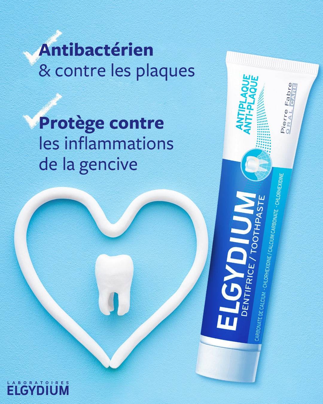 ELGYDIUM Antiplaque Dentifrice Protection Plaque Dentaire 75ml - Hygiène Bucco-Dentaire Premium - Nova Parapharmacie