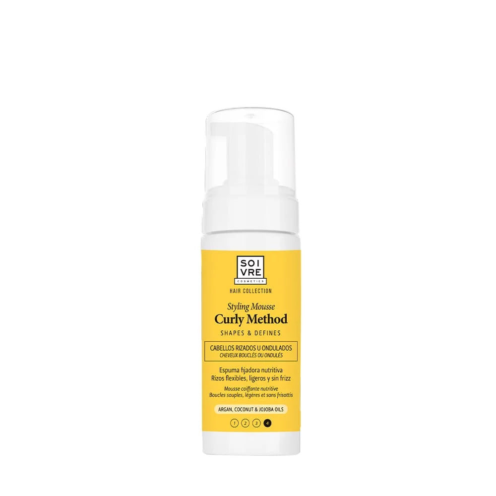 Soivre Mousse Curly 150ml mousse coiffante cheveux bouclés ondulés définition boucles volume tenue naturelle - novaparapharmacie